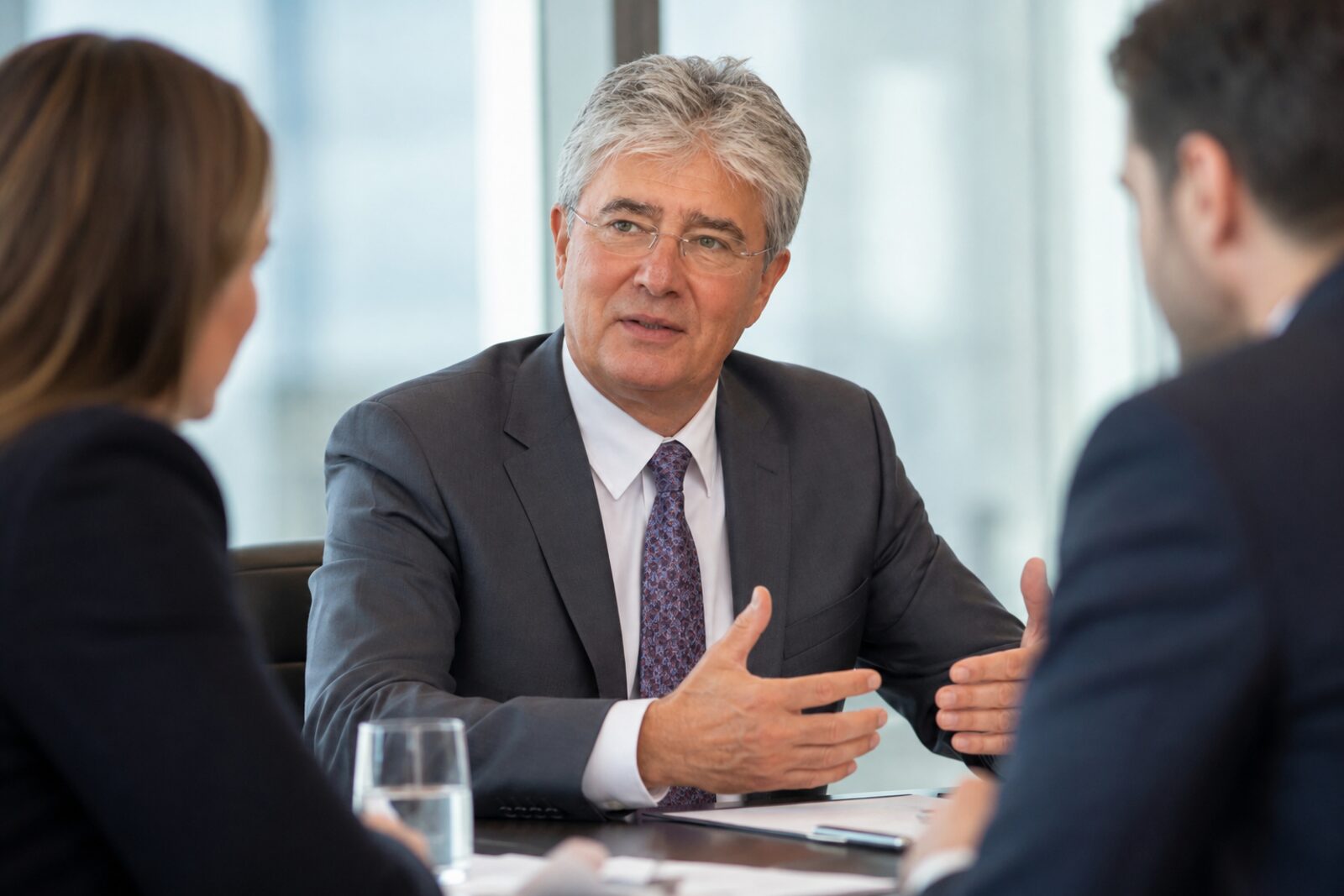 Une équipe pluridisciplinaire d'intervenants expérimentés autour d'une table de travail